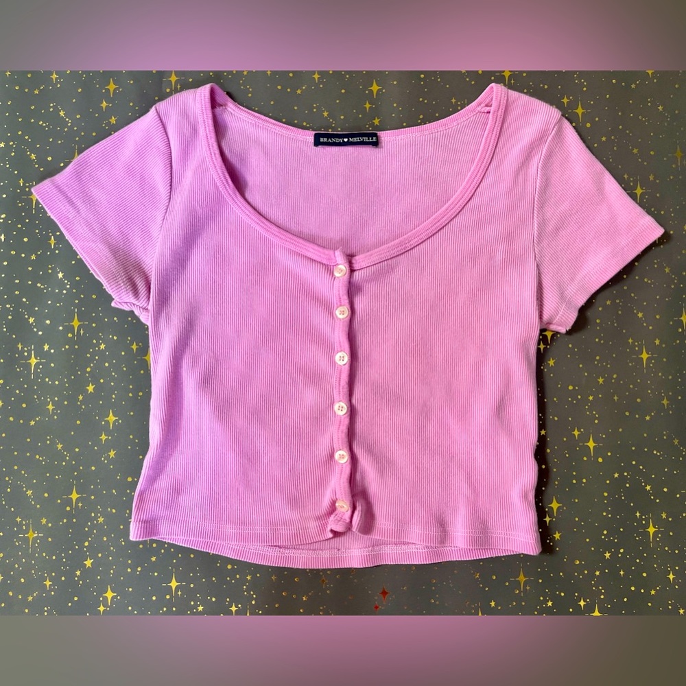 Brandy Melville Tee Pink